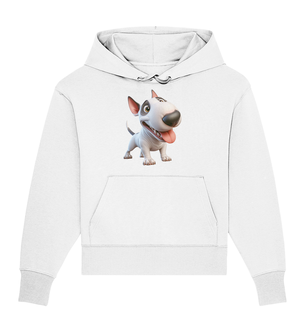Bullterrier Cartoon personalisierbar - Organic Oversize Hoodie