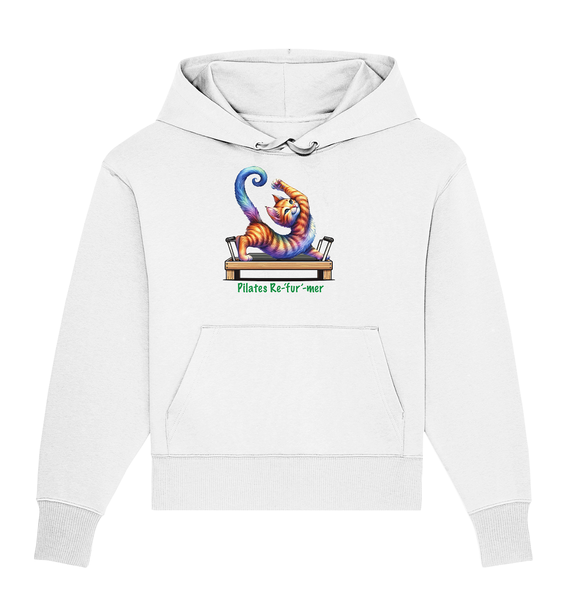 Pilates Reformer Re-fur-mer Katze lustig - Organic Oversize Hoodie