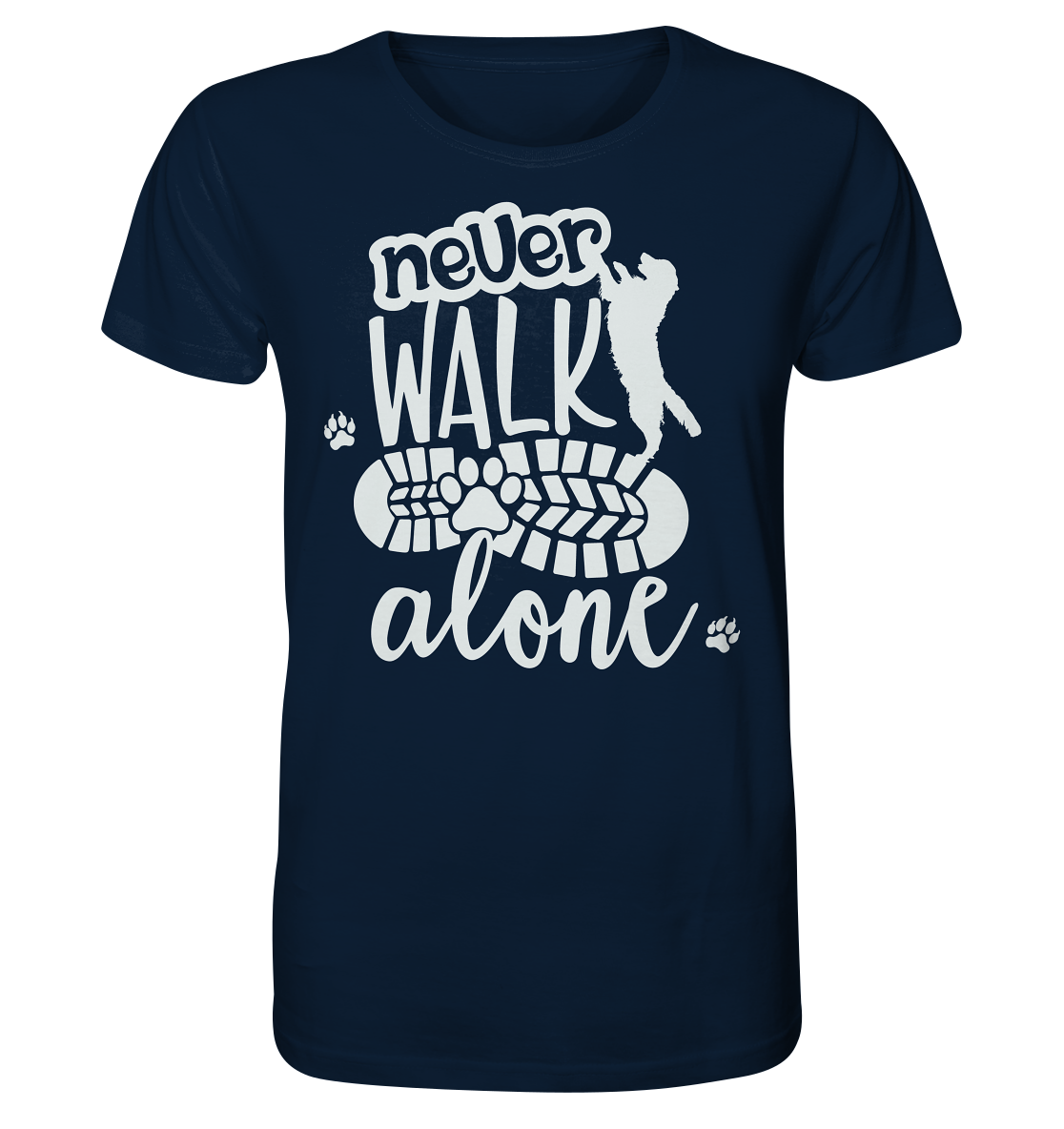 Hundefreunde You never walk alone - personalisierbar - Organic Shirt