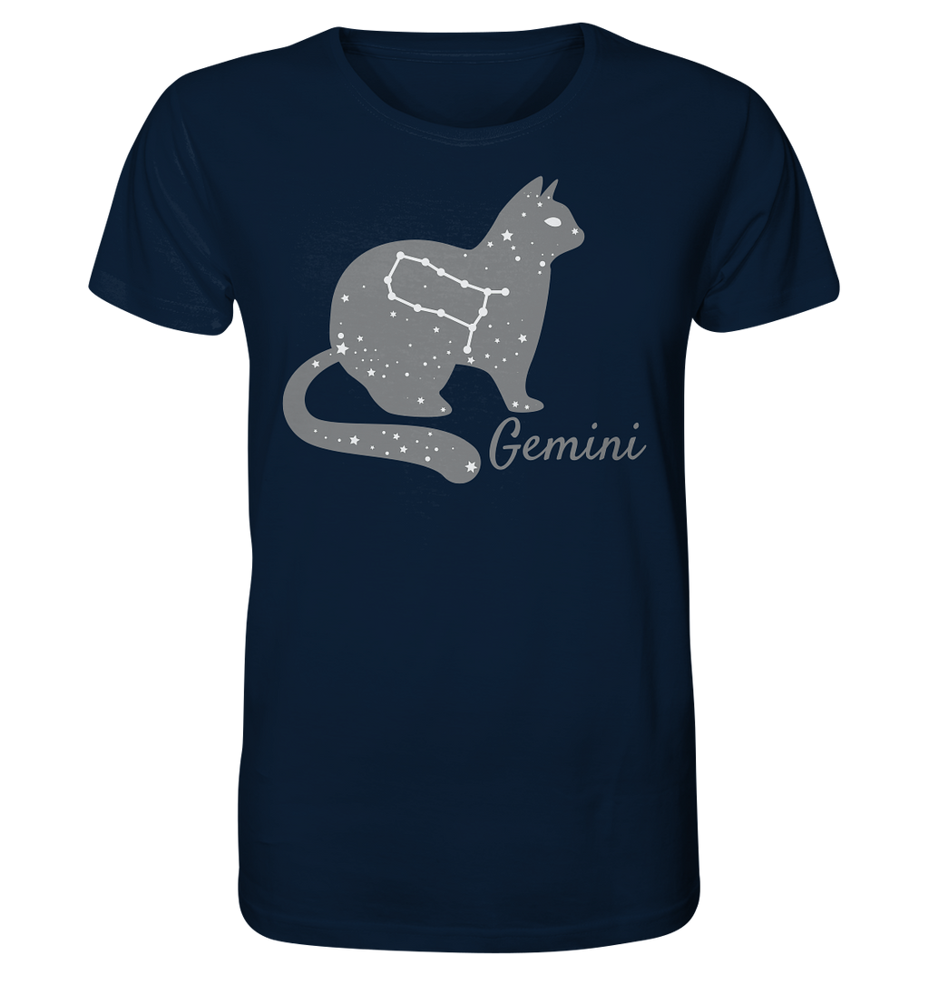 Sternzeichen Katze Zwilling - personalisierbar - Organic Shirt