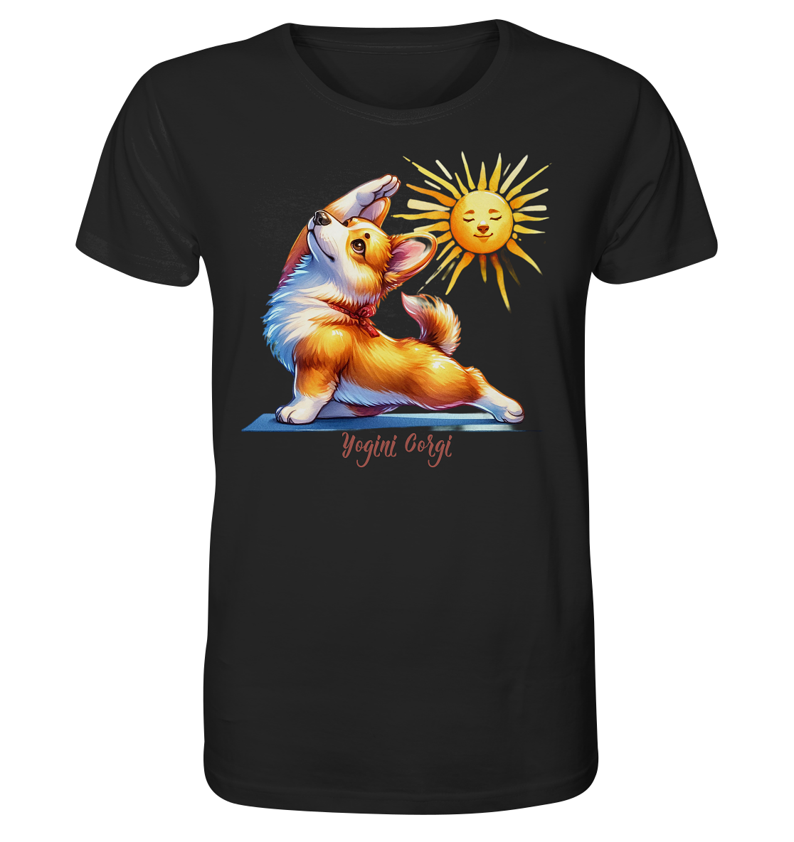 Yoga Corgi Hund yogini Gorgi - personalisierbar - Organic Shirt
