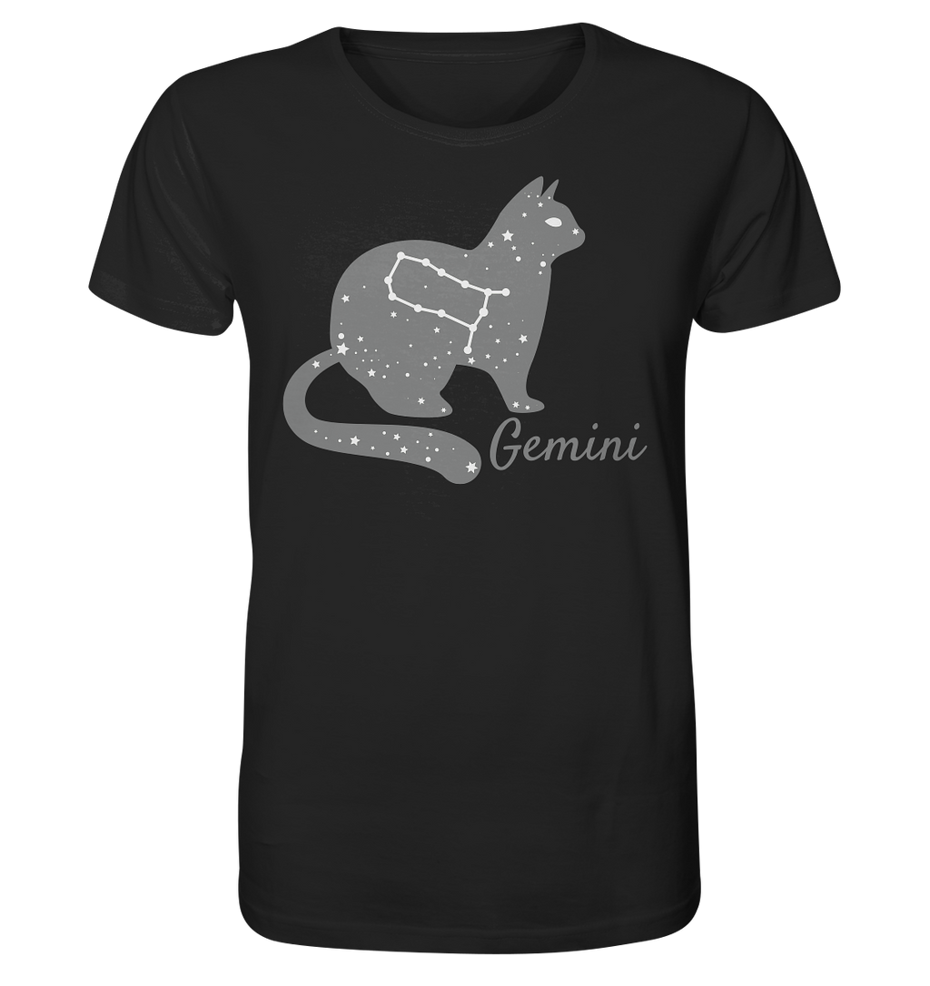 Sternzeichen Katze Zwilling - personalisierbar - Organic Shirt