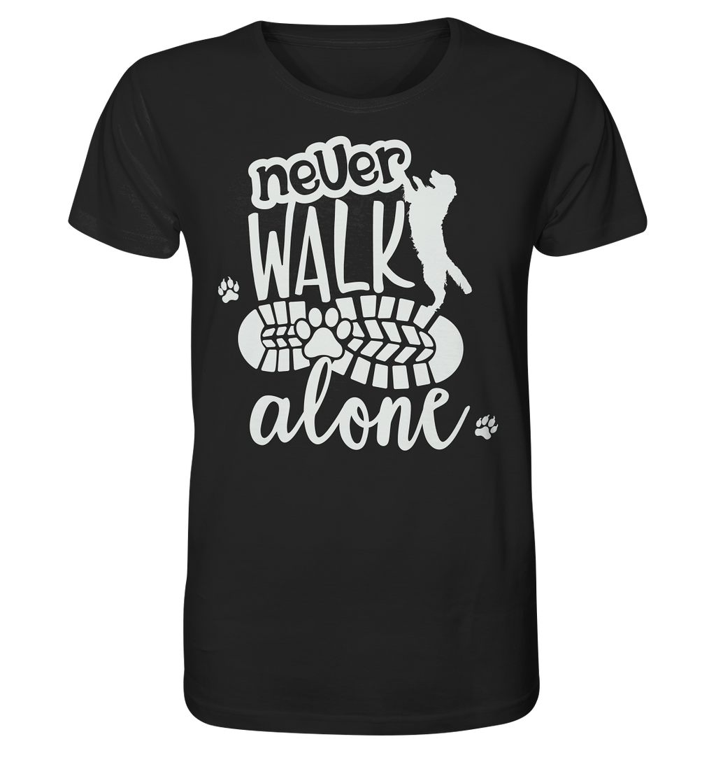 Hundefreunde You never walk alone - personalisierbar - Organic Shirt