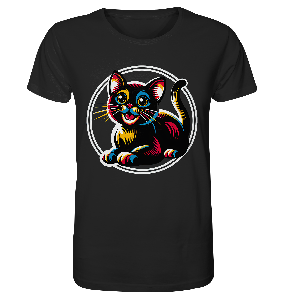 Kätzchen Pop Art - personalisierbar - Organic Shirt