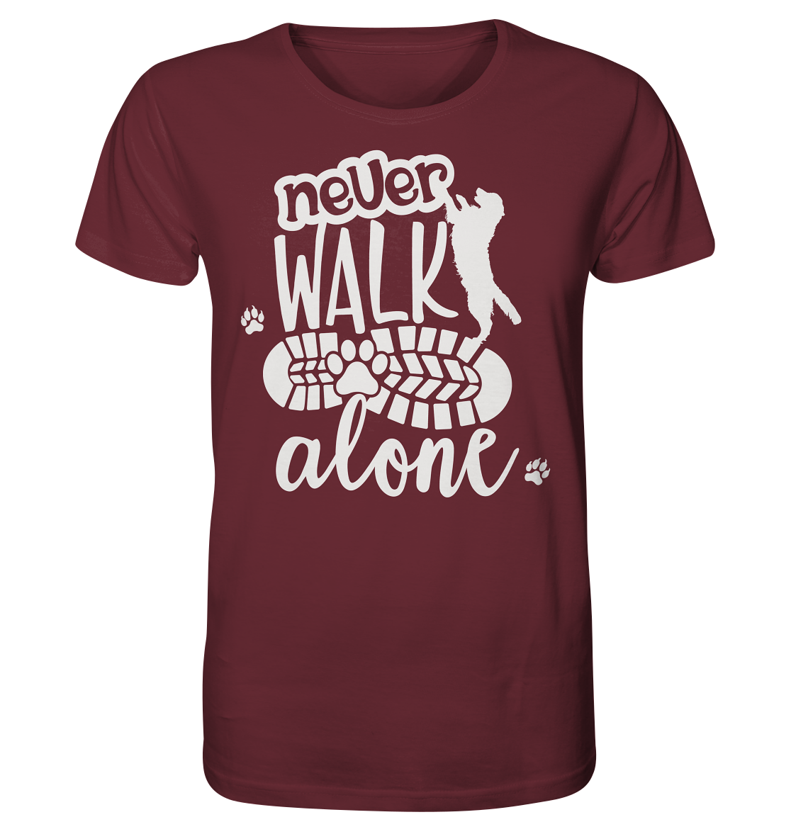 Hundefreunde You never walk alone - personalisierbar - Organic Shirt
