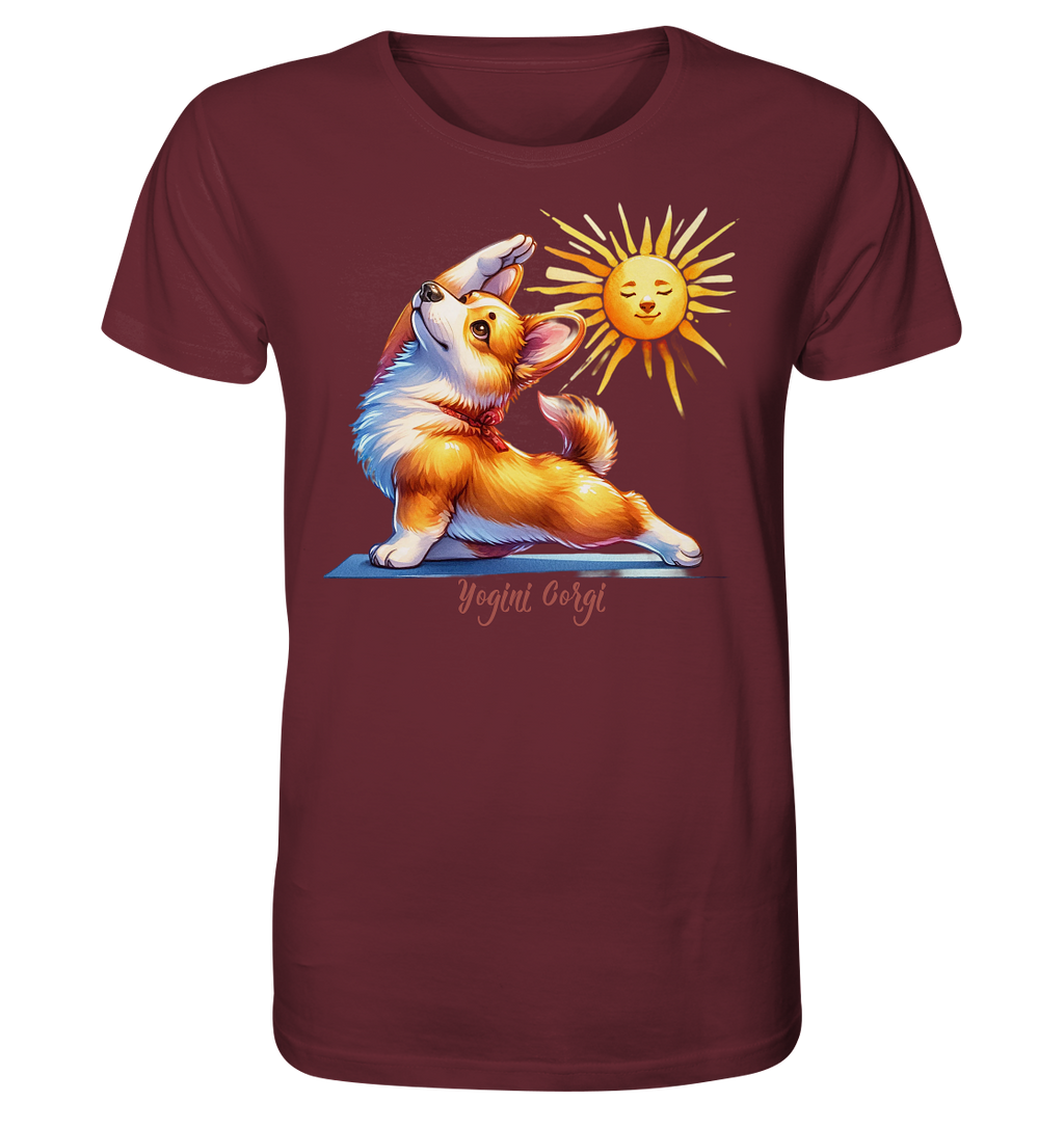 Yoga Corgi Hund yogini Gorgi - personalisierbar - Organic Shirt