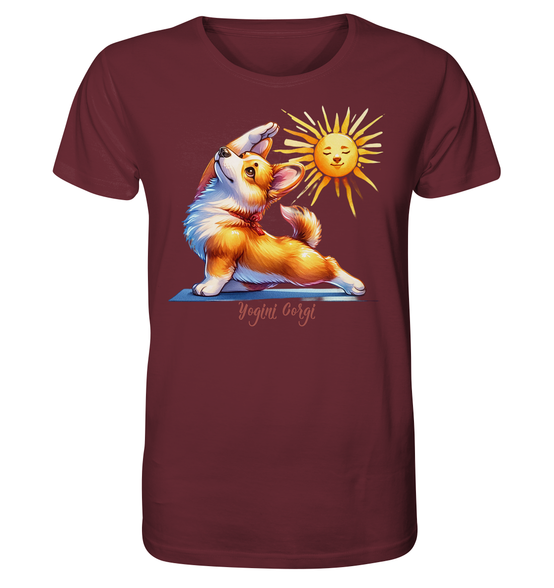 Yoga Corgi Hund yogini Gorgi - personalisierbar - Organic Shirt