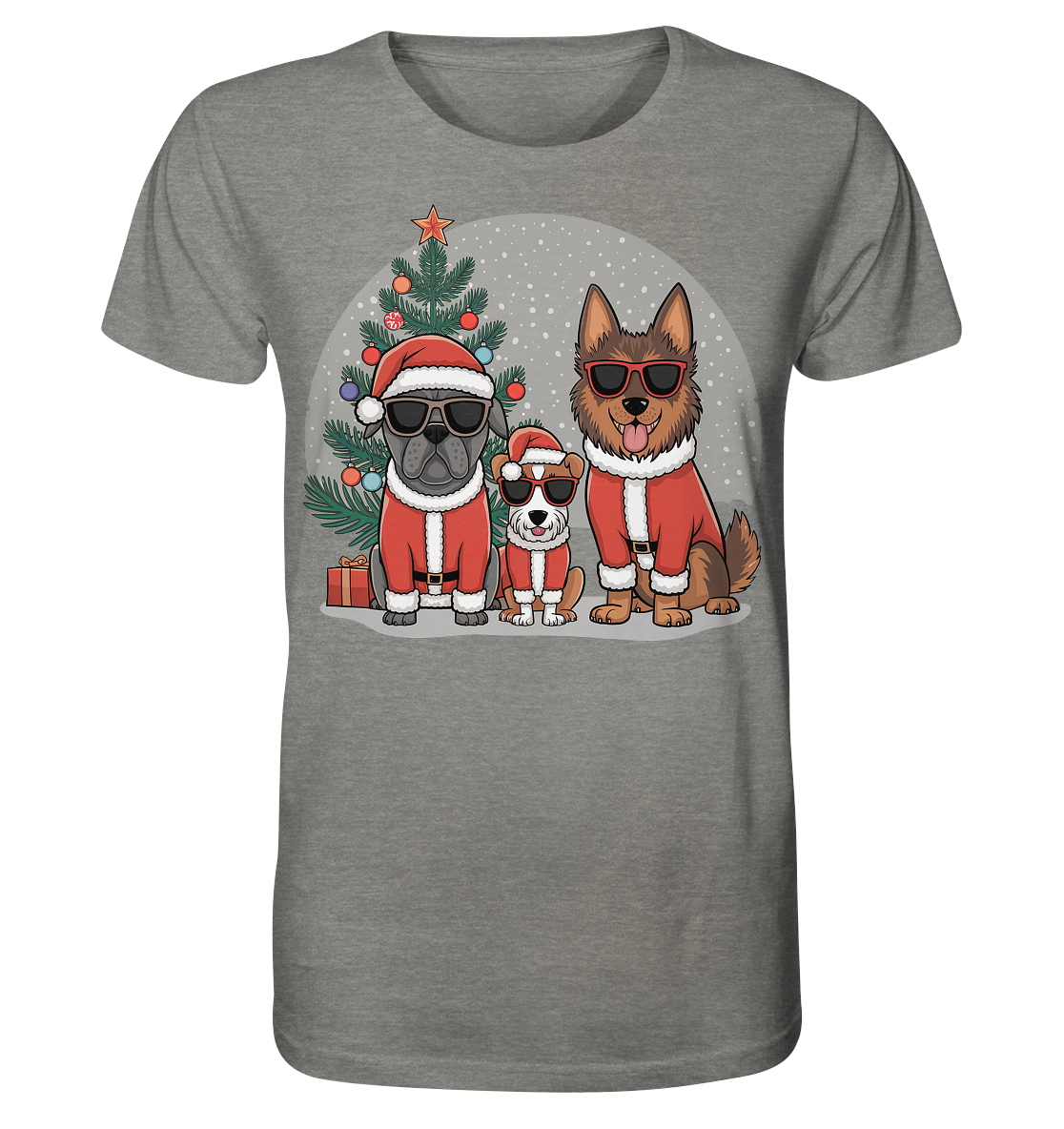 Ugly Christmas Weihnachts Hunde  - Organic Shirt