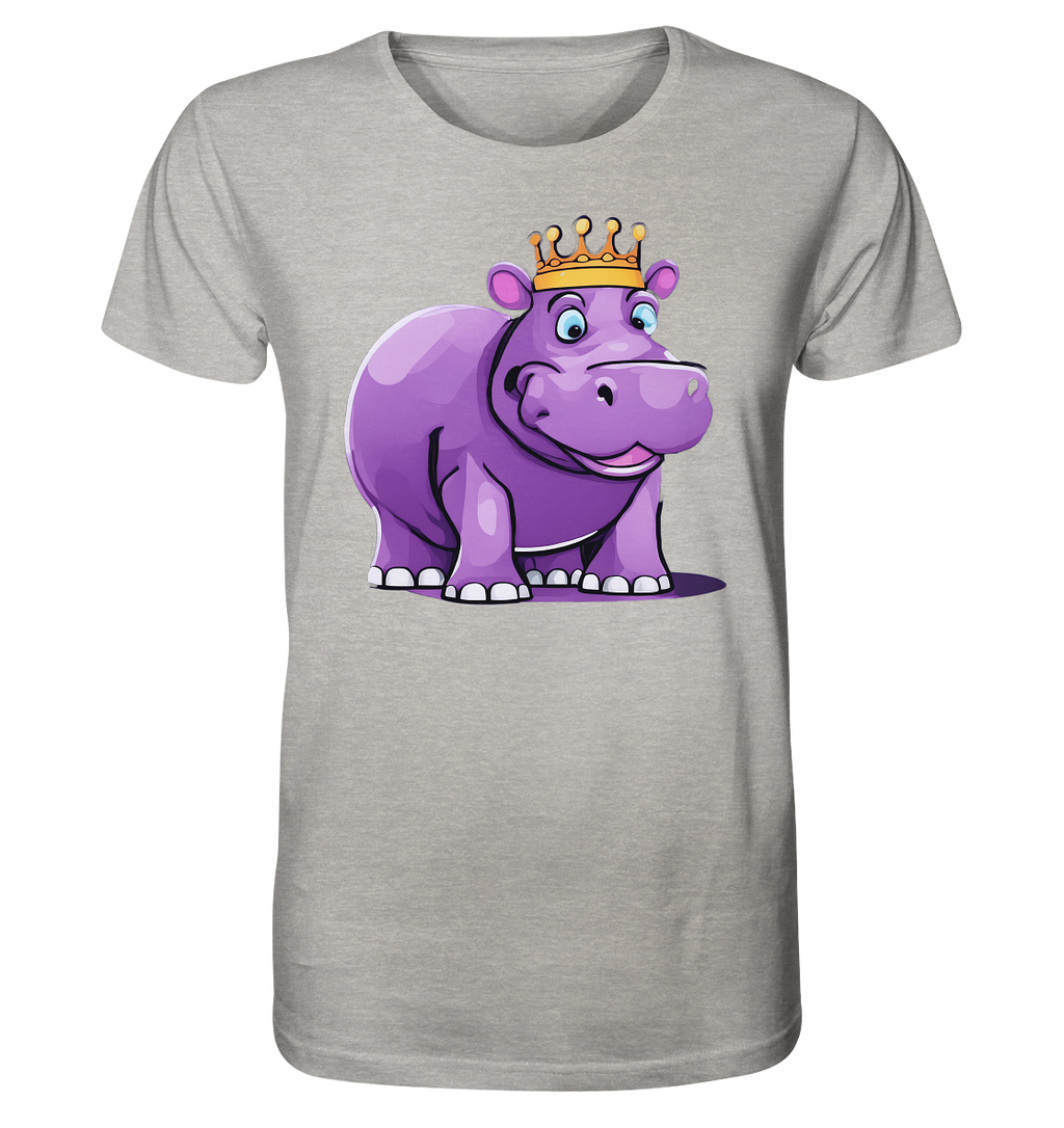 Hippo Queen Cute - personalisierbar - Organic Shirt