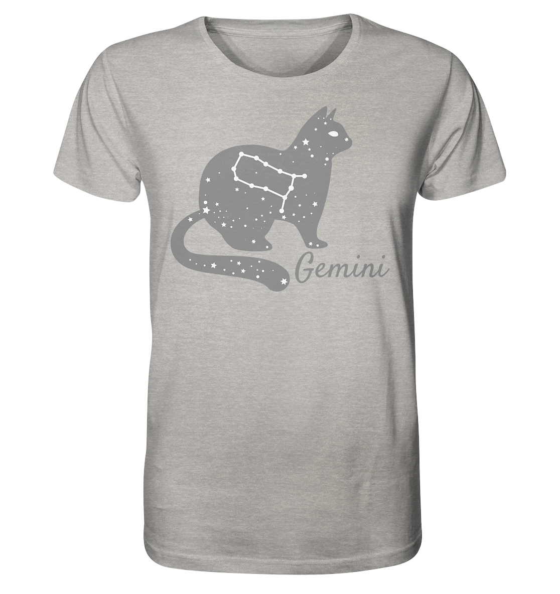 Sternzeichen Katze Zwilling - personalisierbar - Organic Shirt