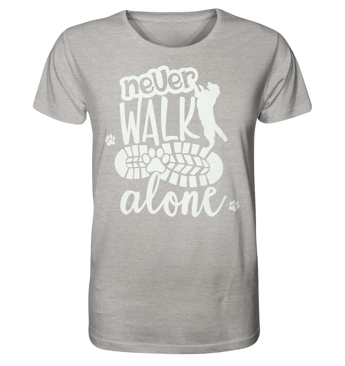 Hundefreunde You never walk alone - personalisierbar - Organic Shirt