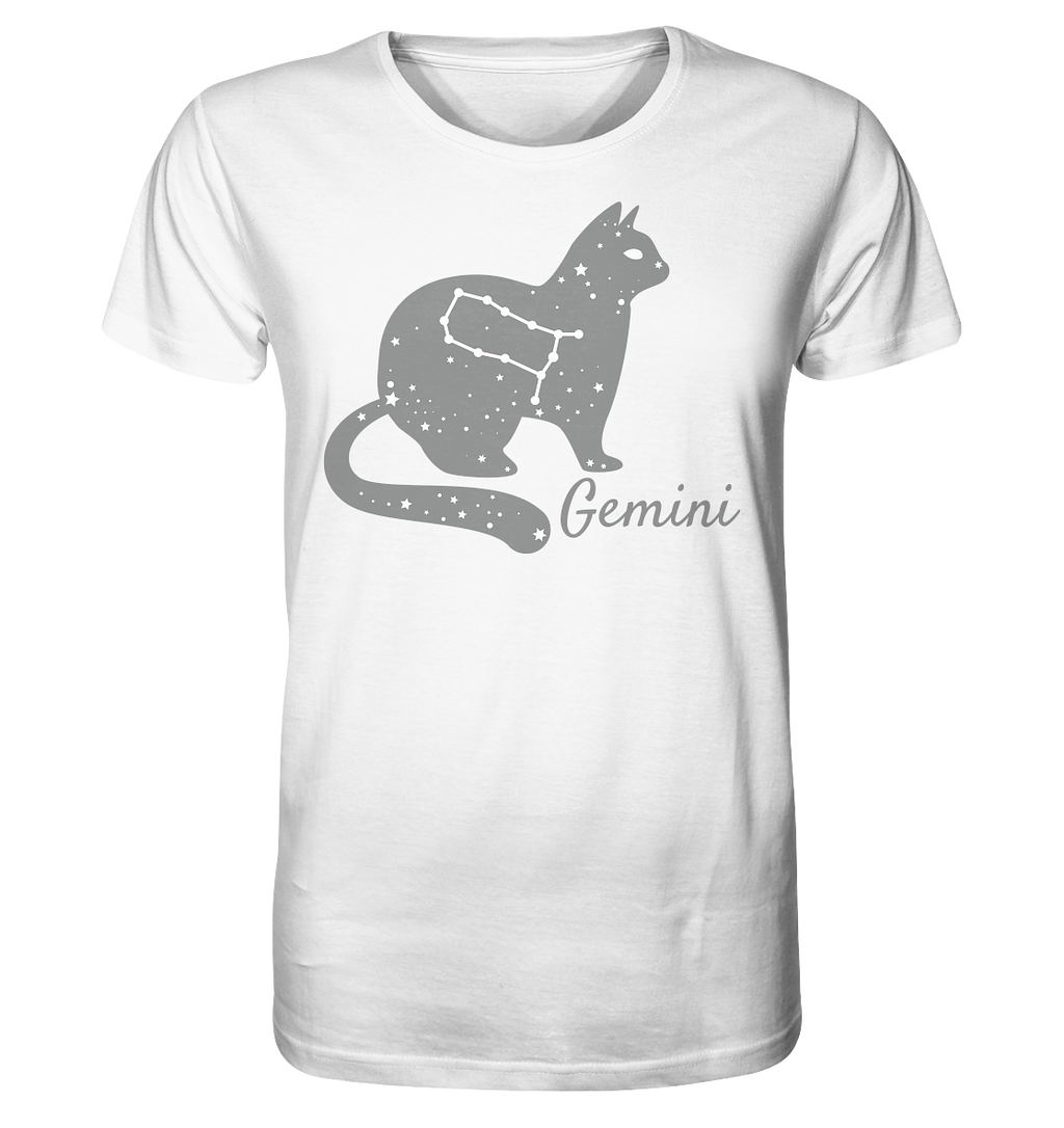 Sternzeichen Katze Zwilling - personalisierbar - Organic Shirt