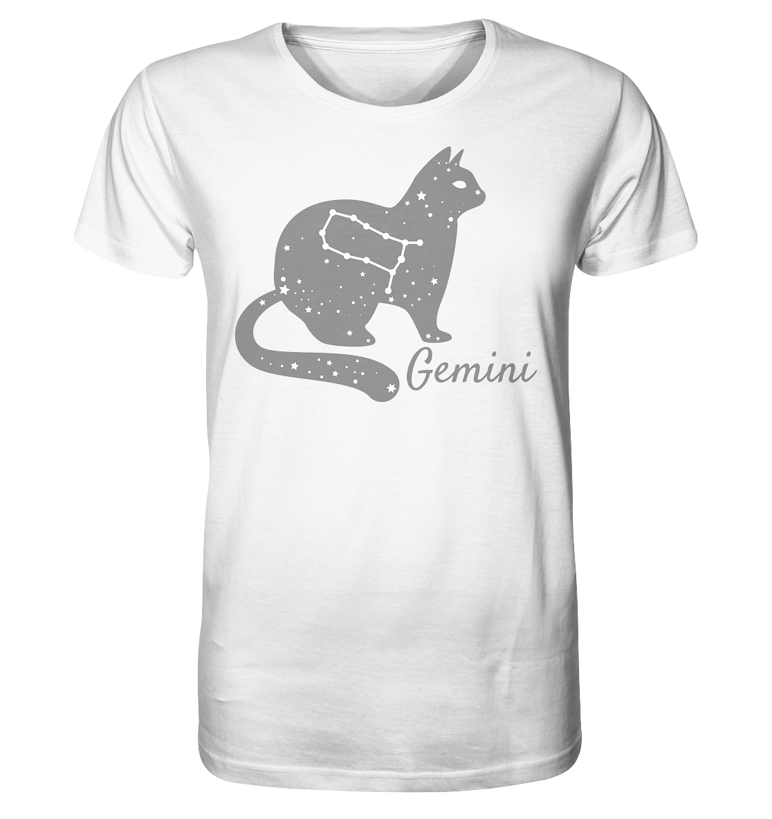 Sternzeichen Katze Zwilling - personalisierbar - Organic Shirt