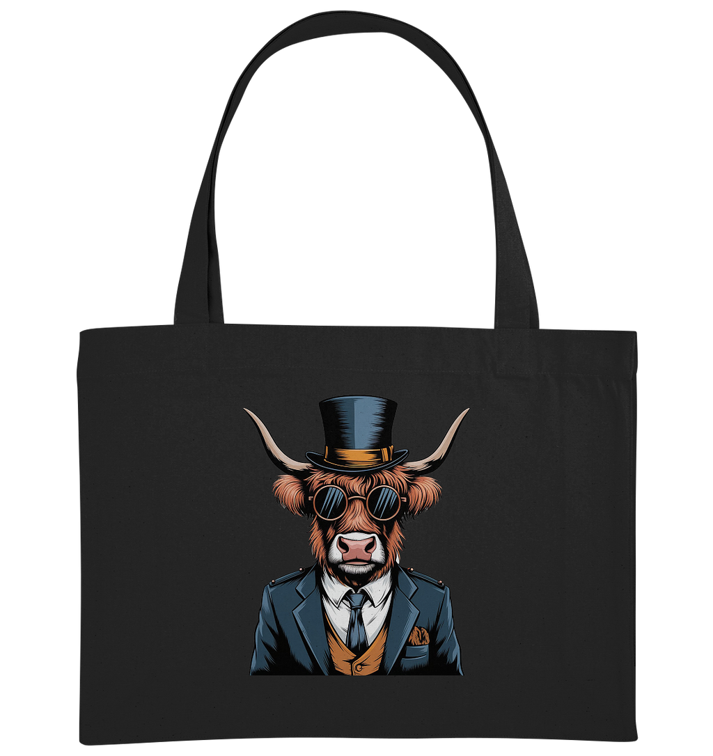Highland Cow Steampunk - Organic Shopping-Bag