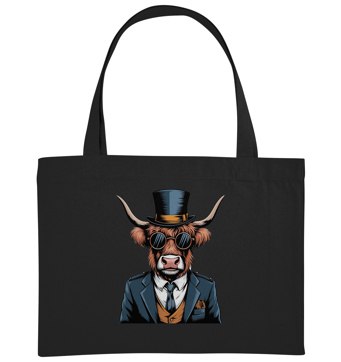 Highland Cow Steampunk - Organic Shopping-Bag