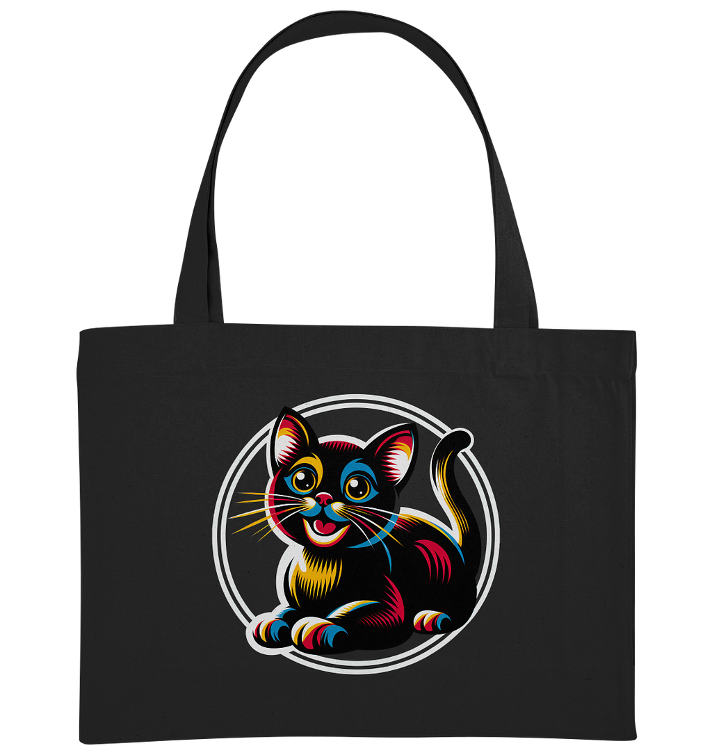 Kätzchen Pop Art - personalisierbar - Organic Shopping-Bag