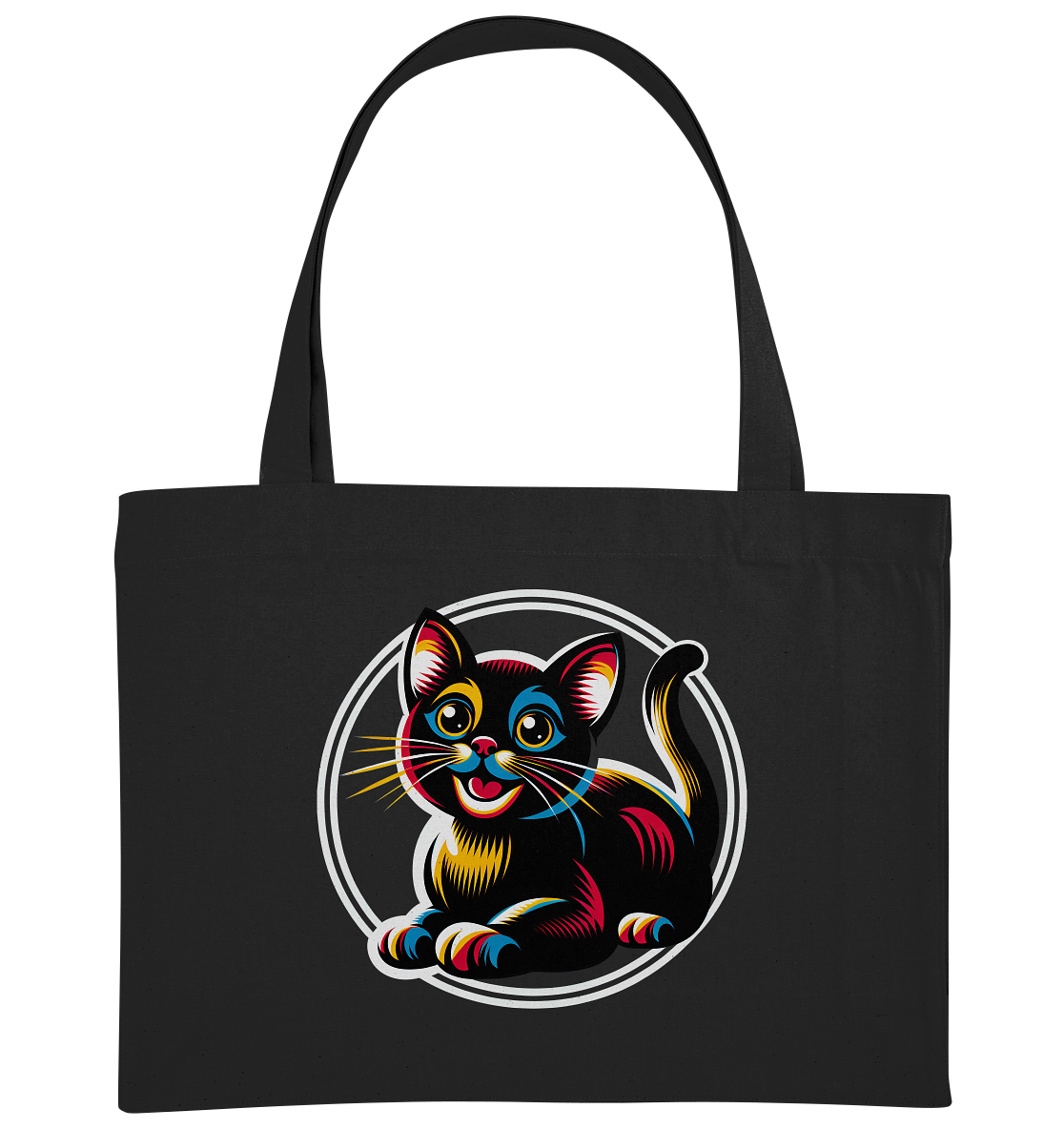 Kätzchen Pop Art - personalisierbar - Organic Shopping-Bag