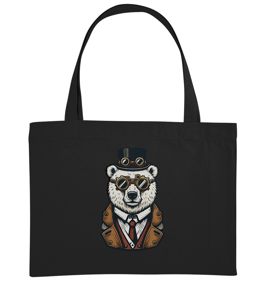 Eisbär Steampunk Polar Bear  - Organic Shopping-Bag