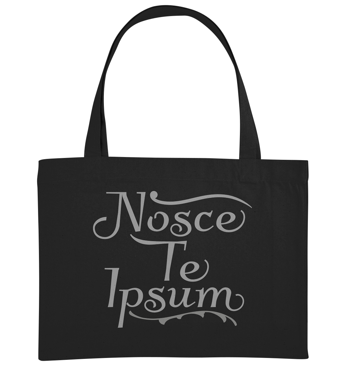 Nosce Te Ipsum – Erkenne dich selbst, Latein  - Organic Shopping-Bag