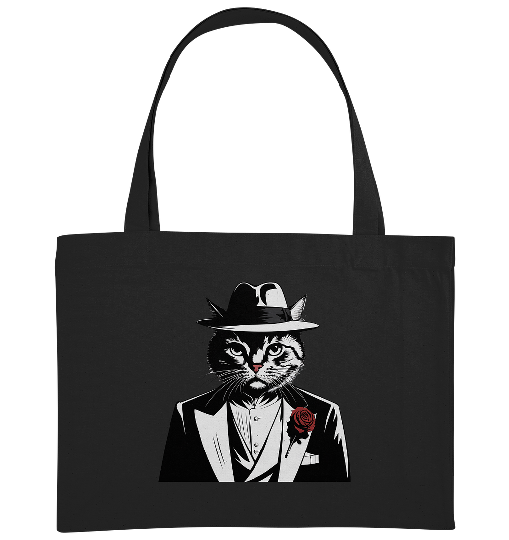 Catfather Katze Mafia - personalisierbar - Organic Shopping-Bag