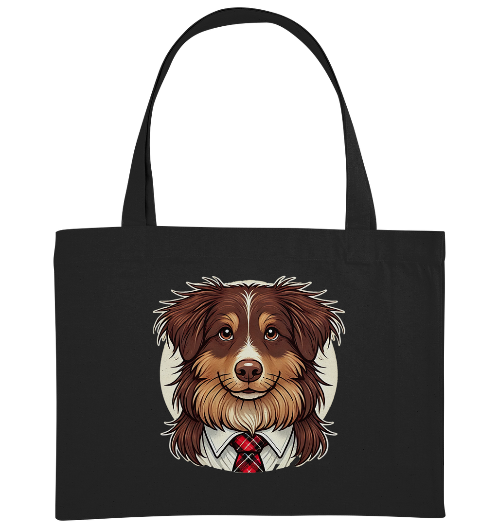 Cartoon Australian Shepherd  - Organic Shopping-Bag