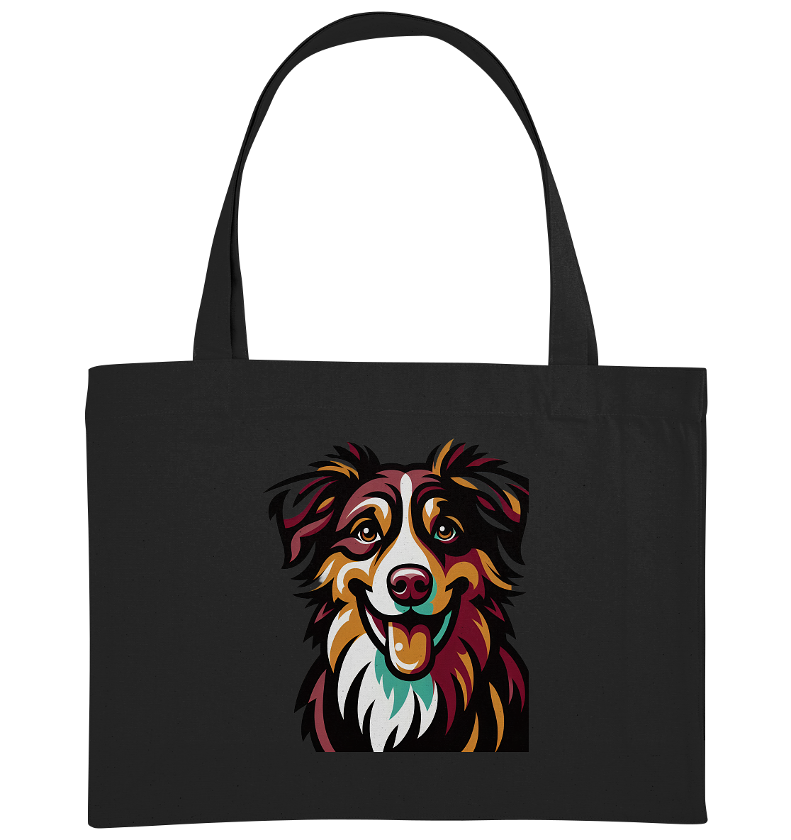 Australian Shepherd Hund - personalisierbar - Organic Shopping-Bag