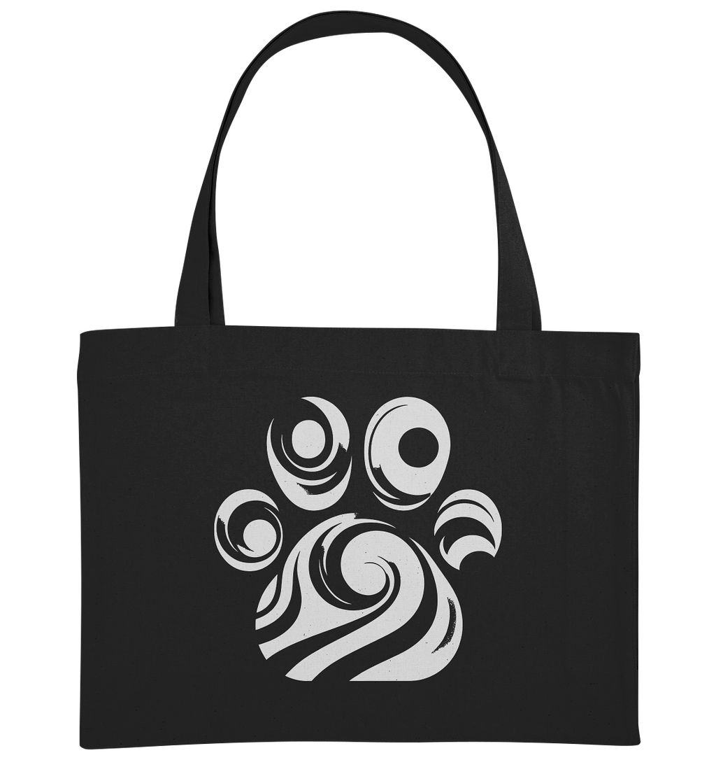 Pfote Design modern und abstrakt - Organic Shopping-Bag