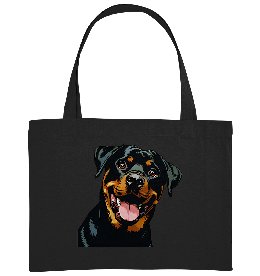 Rottweiler  Comic - personalisierbar - Organic Shopping-Bag