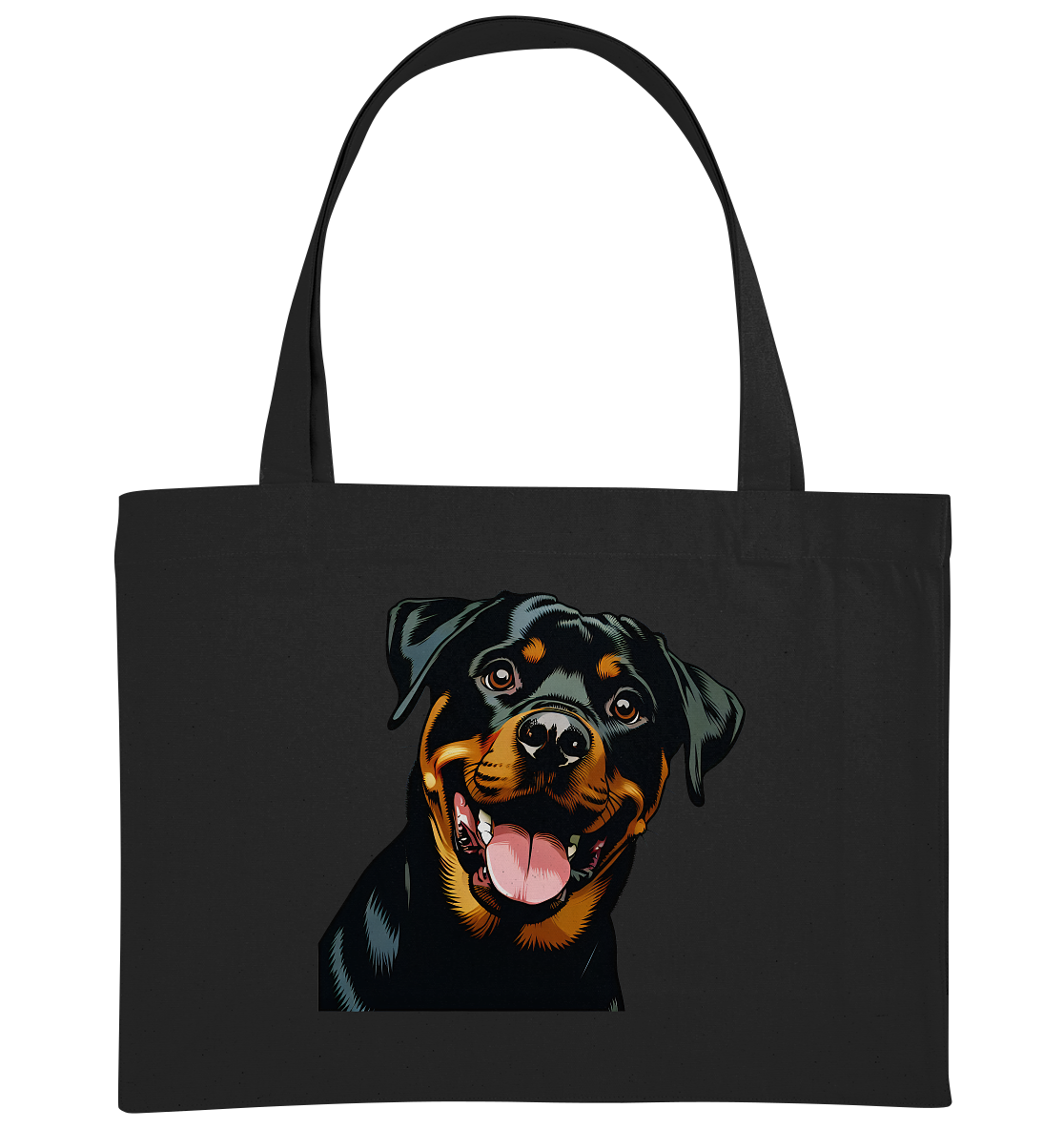 Rottweiler  Comic - personalisierbar - Organic Shopping-Bag