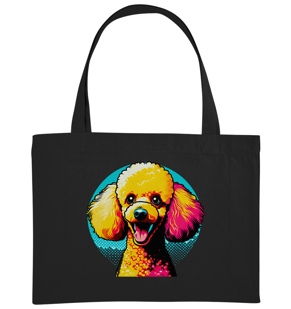 Pudel Pop Art - personalisierbar - Organic Shopping-Bag
