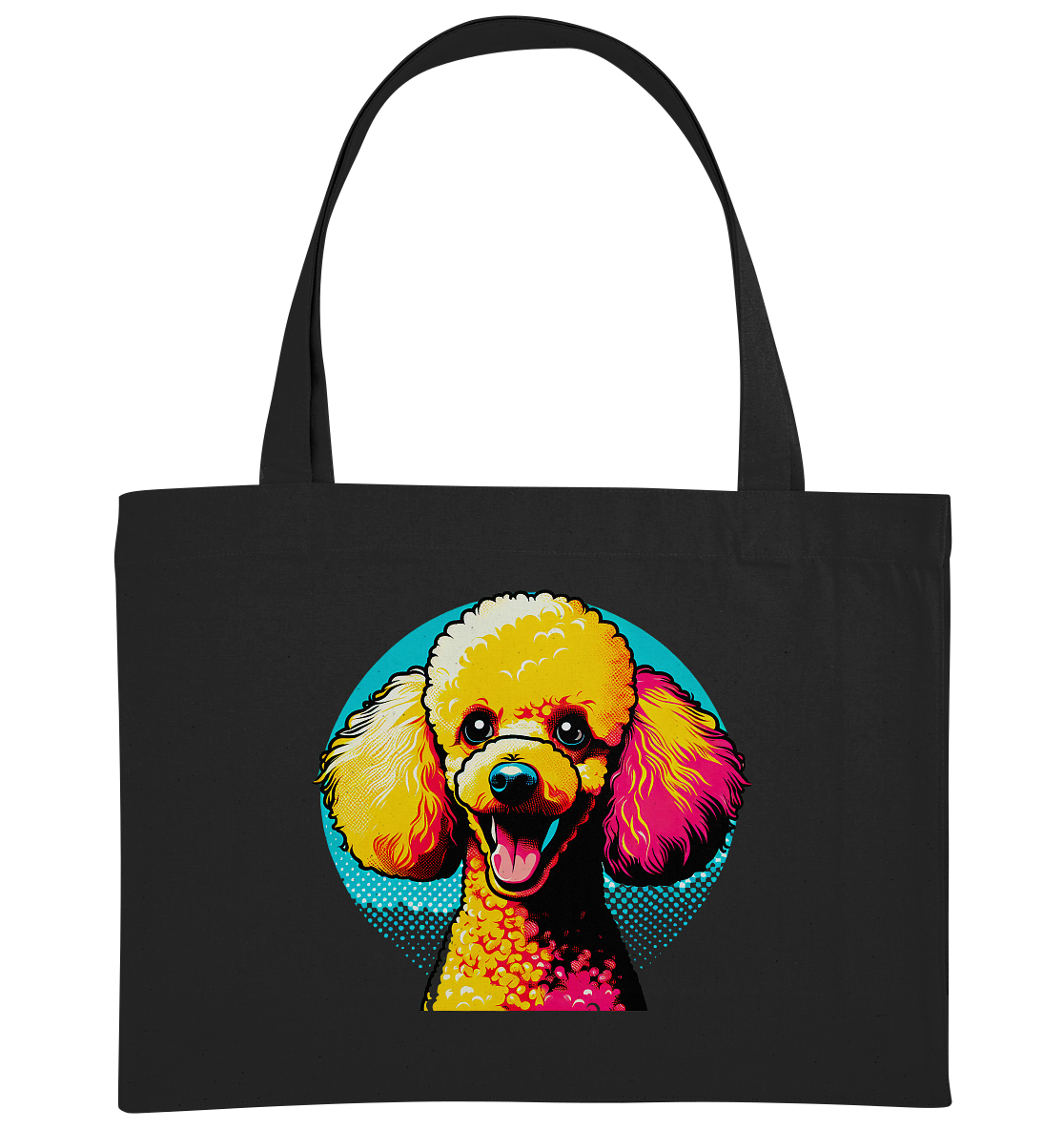 Pudel Pop Art - personalisierbar - Organic Shopping-Bag