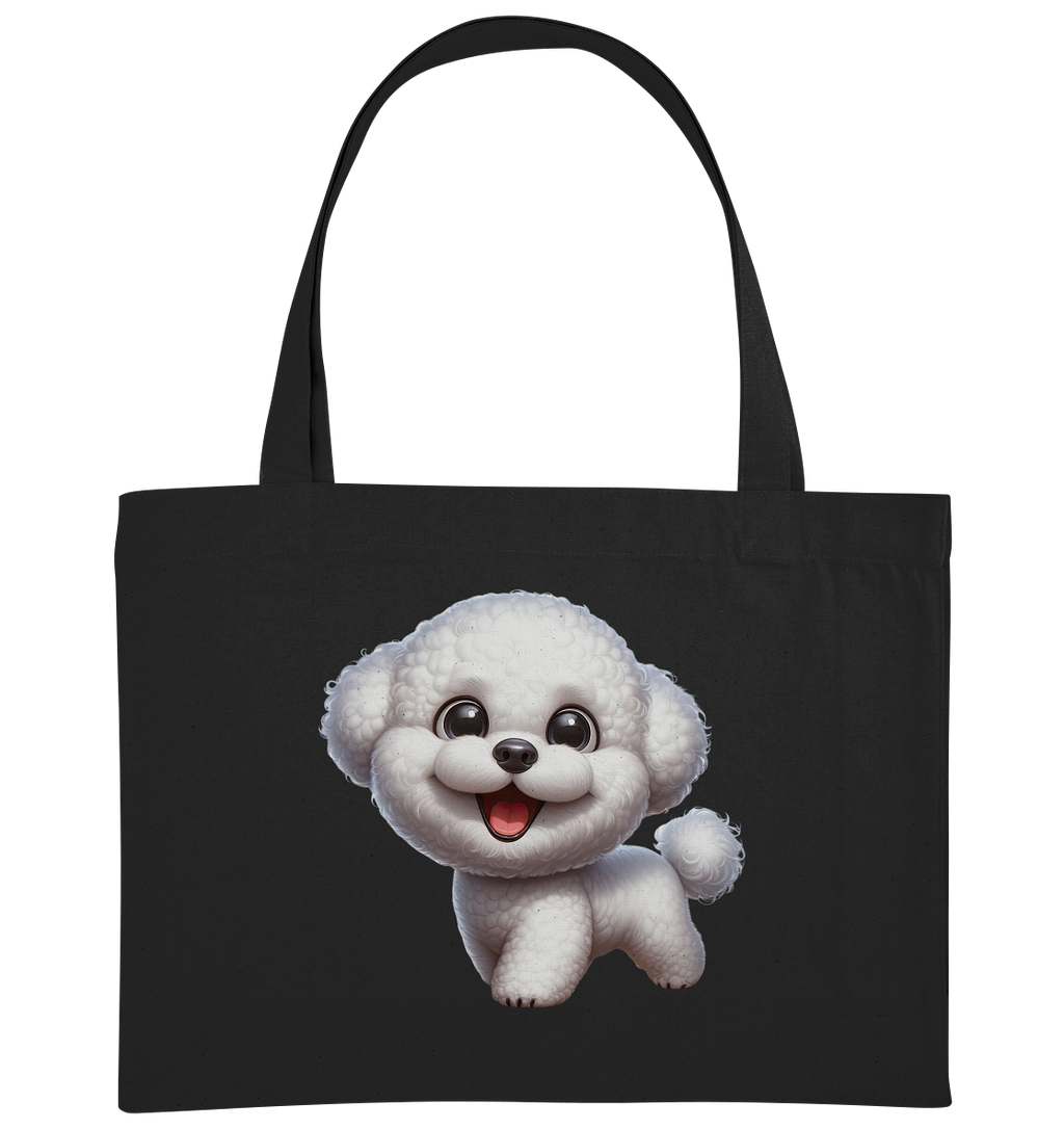 Bichon Frisé Cartoon personalisierbar - Organic Shopping-Bag