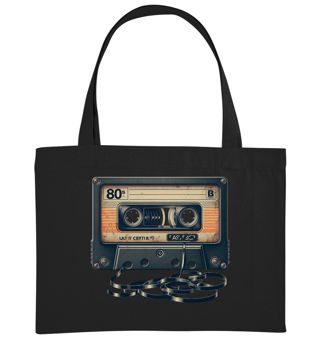 80s Kassettentape - Organic Shopping-Bag