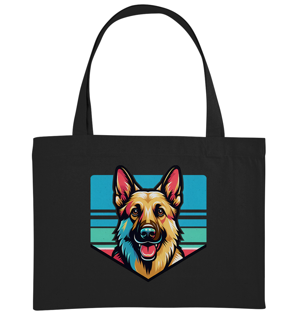 Schäferhund Pop Art - personalisierbar - Organic Shopping-Bag