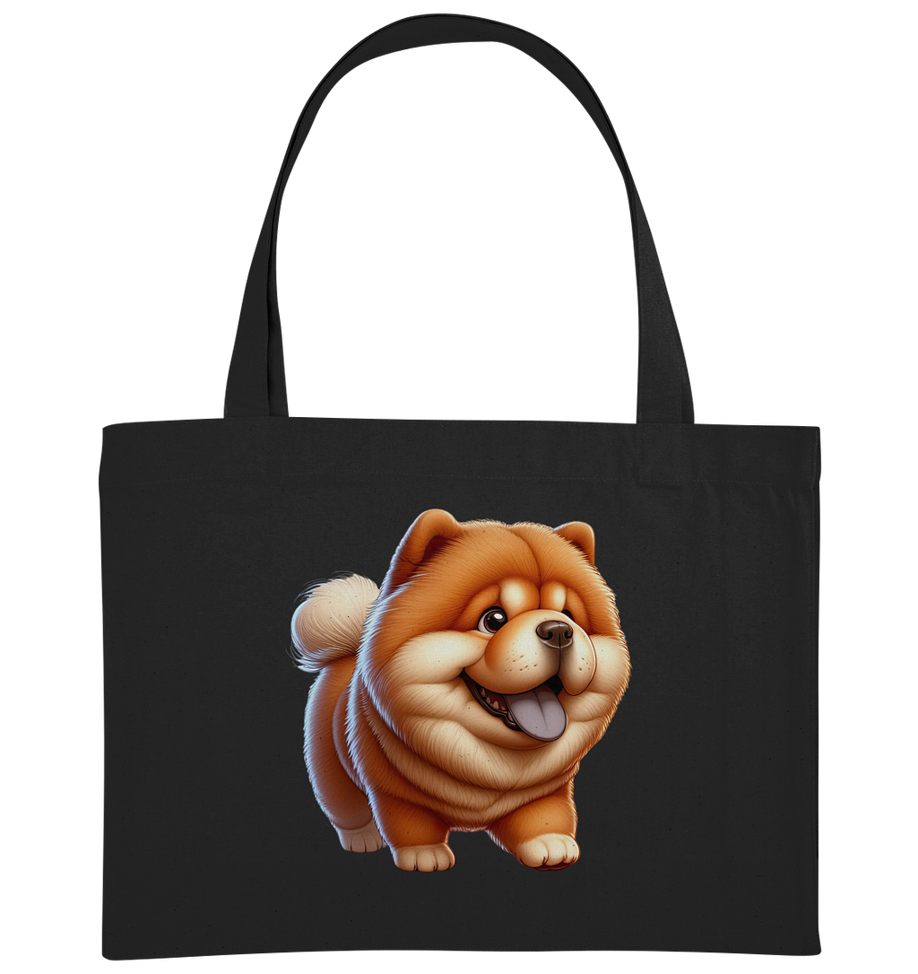 Chow Chow Cartoon Hund - personalisierbar - Organic Shopping-Bag