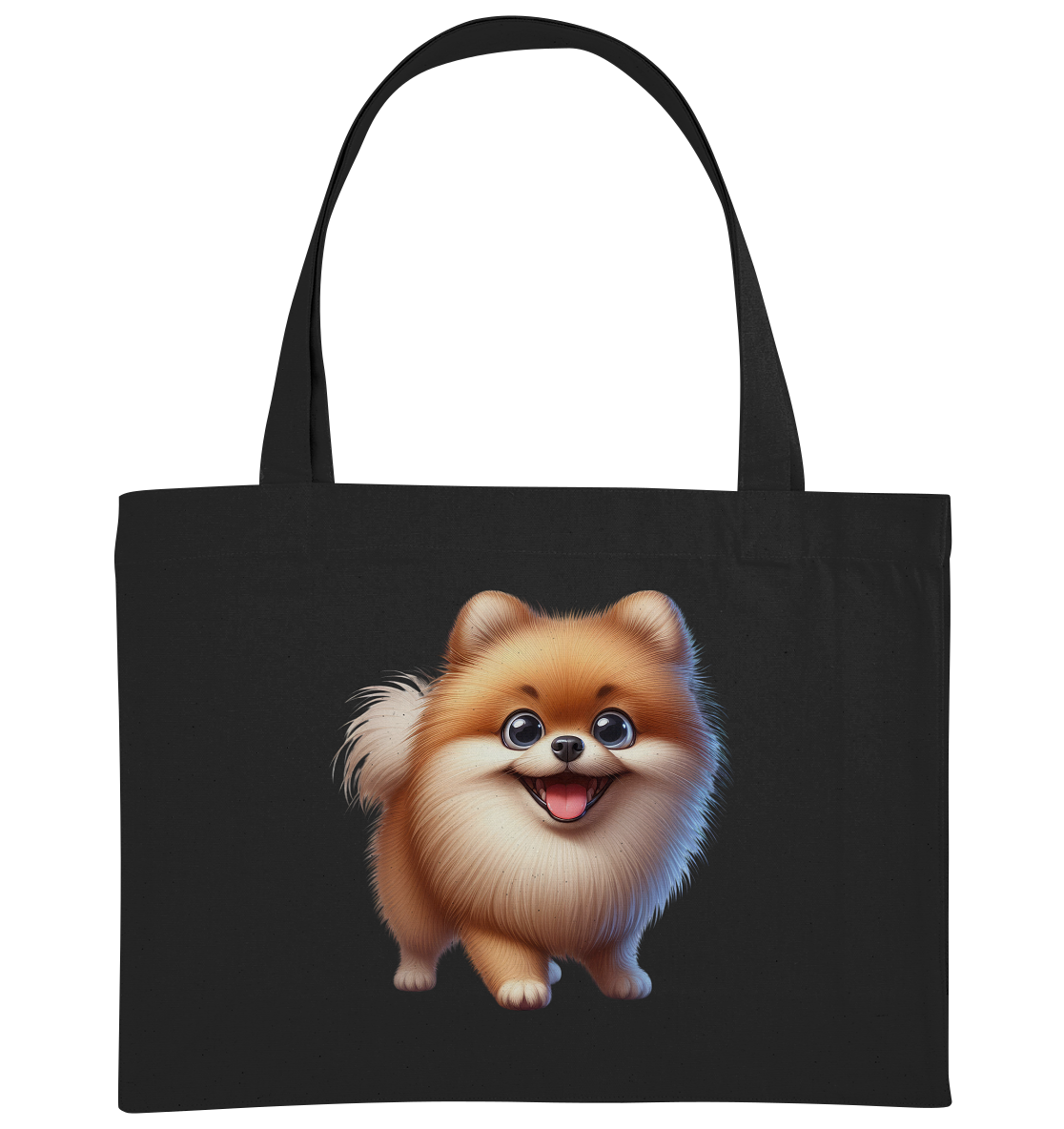 Pomeranien Cartoon - personalisierbar - Organic Shopping-Bag