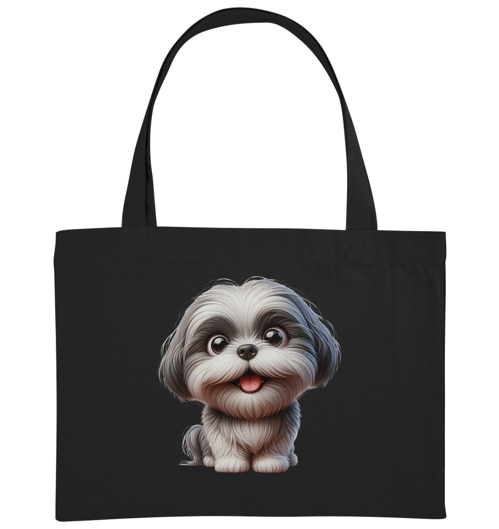 Shih Tzu Cartoon Dog - personalisierbar - Organic Shopping-Bag