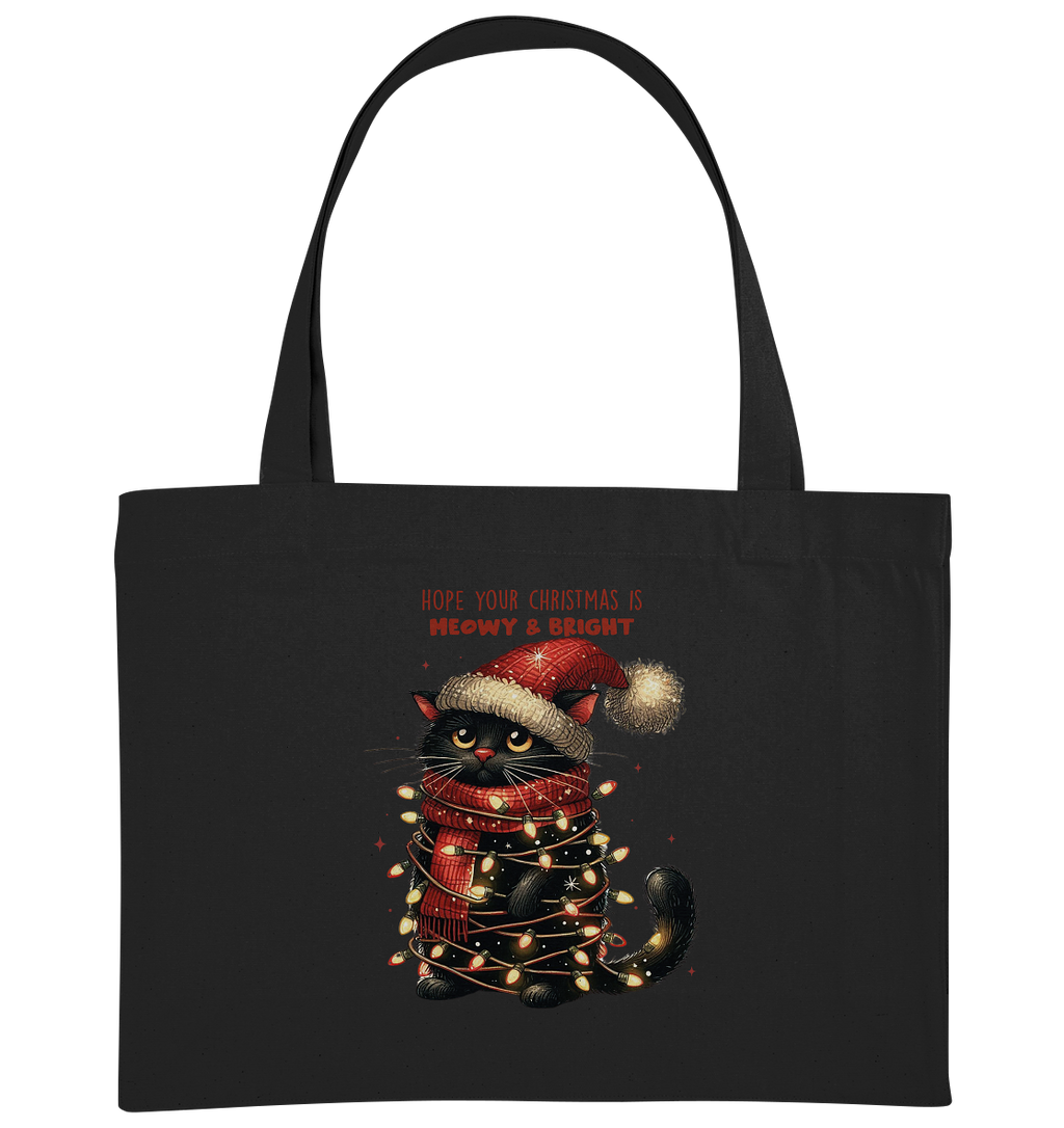 Weihnachts Katze Christmas is Moewy - Organic Shopping-Bag