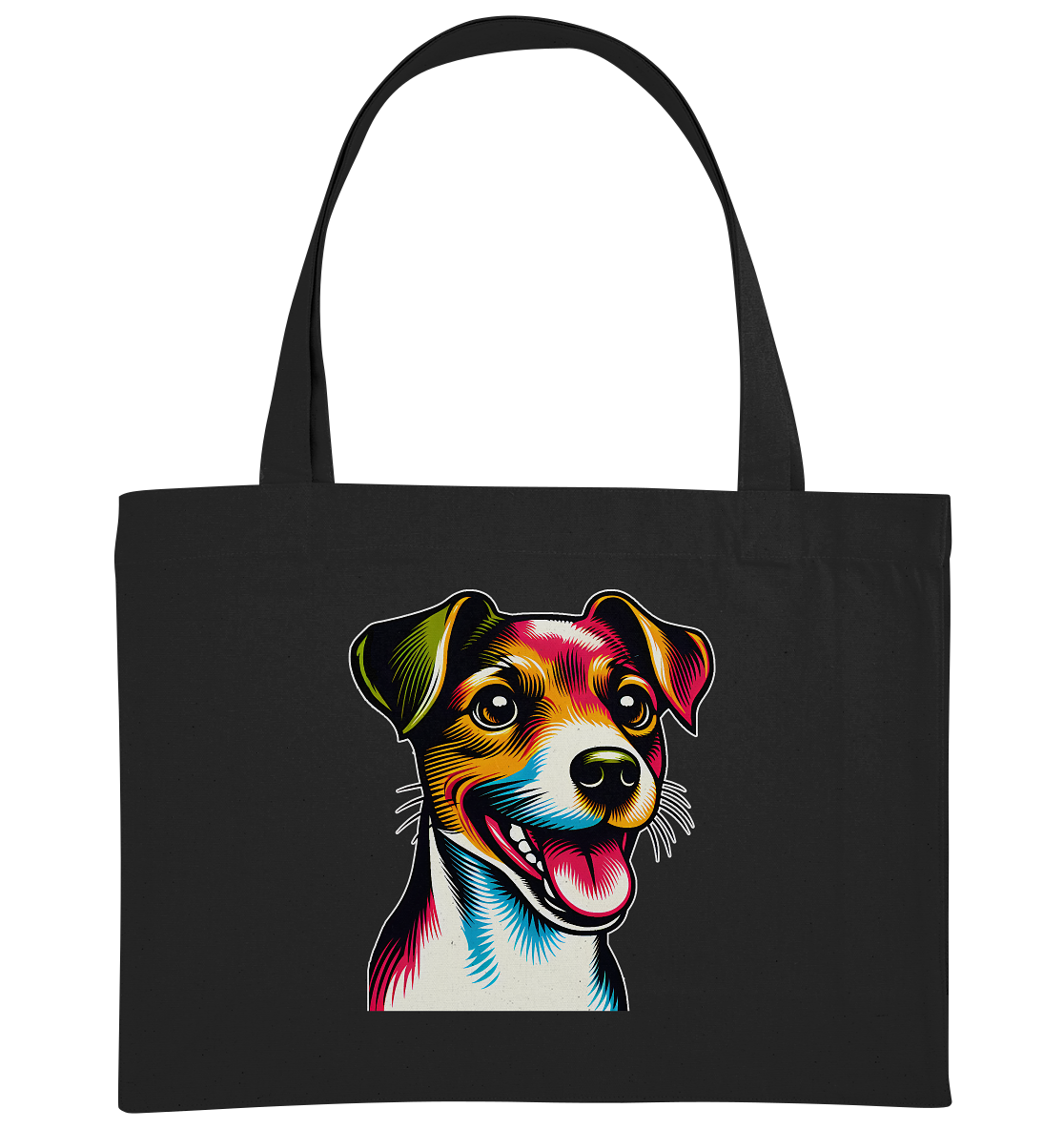 Jack Russell Terrier Pop Art - Organic Shopping-Bag
