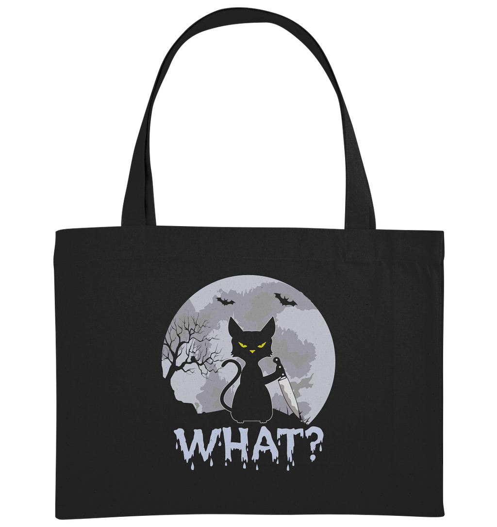 Halloween Katze Horror Lustig - Organic Shopping-Bag