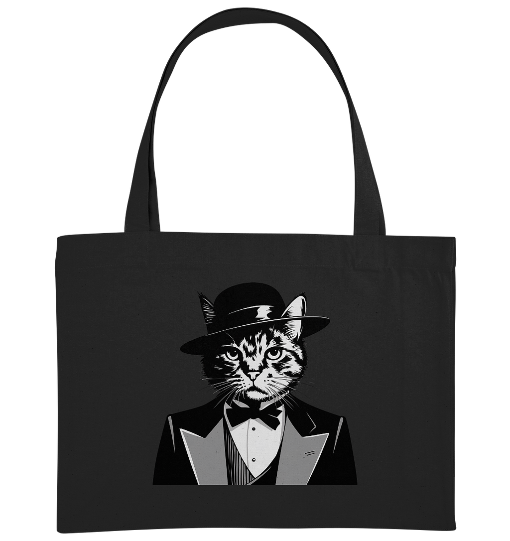 Godfather Katze Mafia - personalisierbar  - Organic Shopping-Bag
