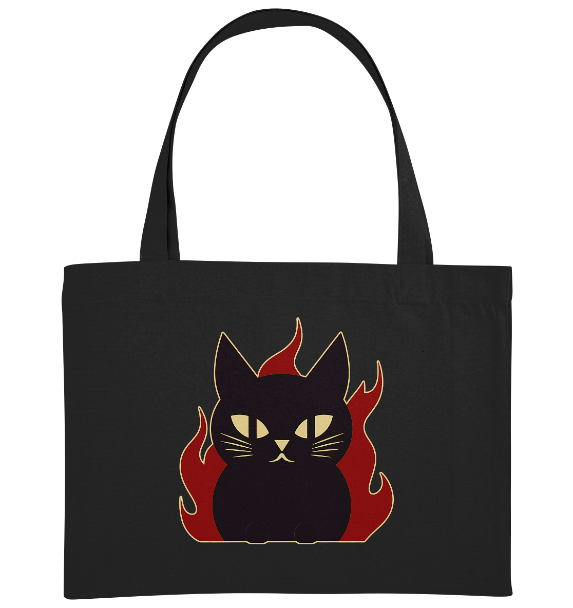 Devil Cat  illustration - Organic Shopping-Bag