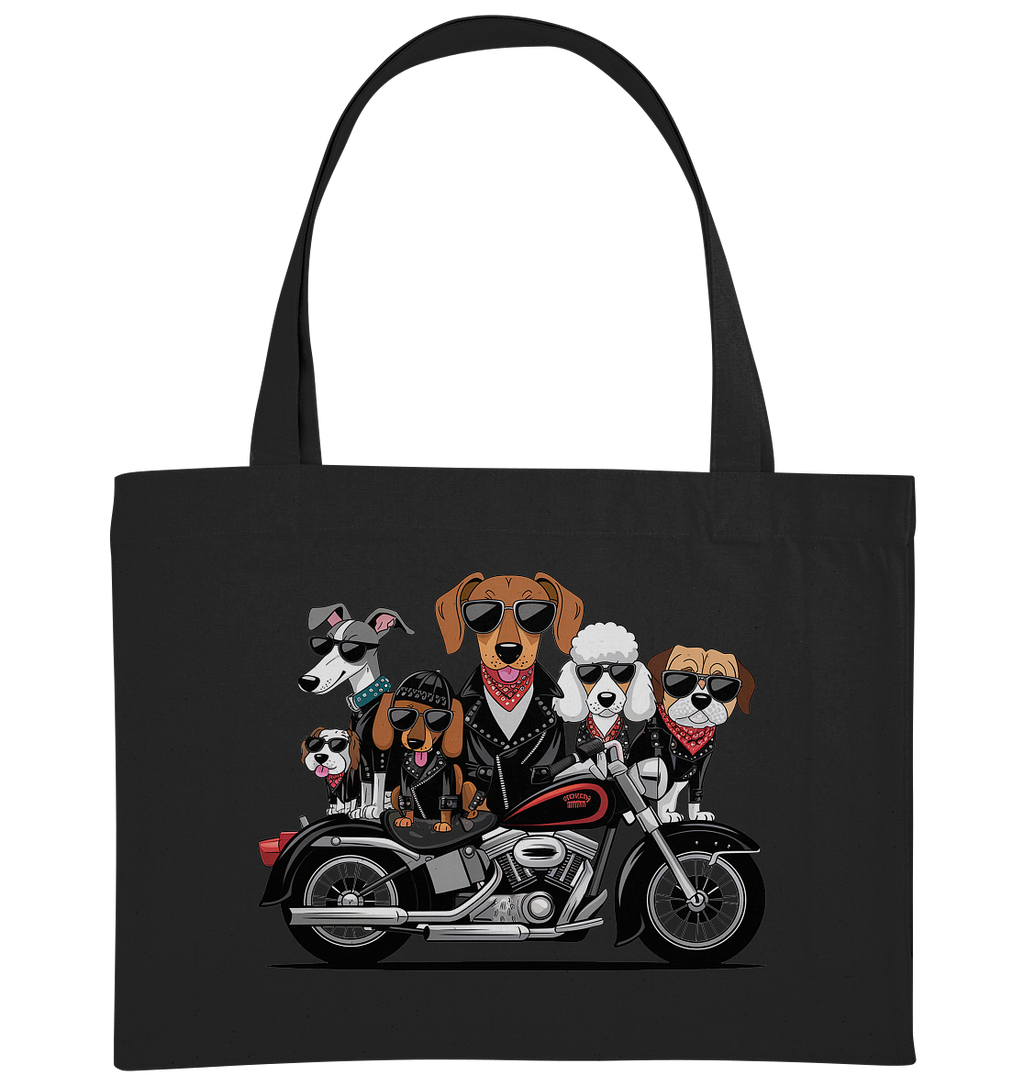 Hunde Biker Gang Fun - Organic Shopping-Bag
