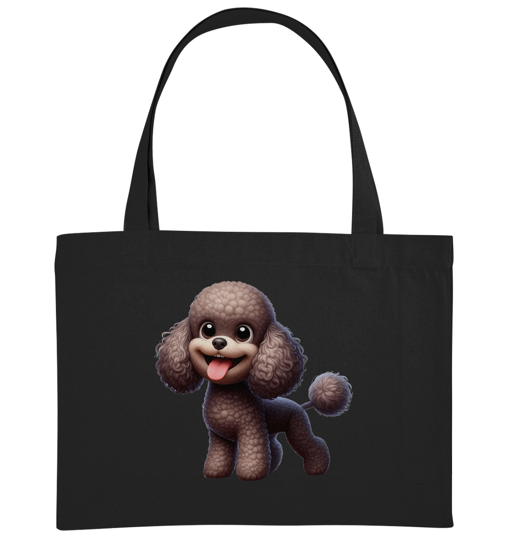 Pudel Comic - personalisierbar - Organic Shopping-Bag