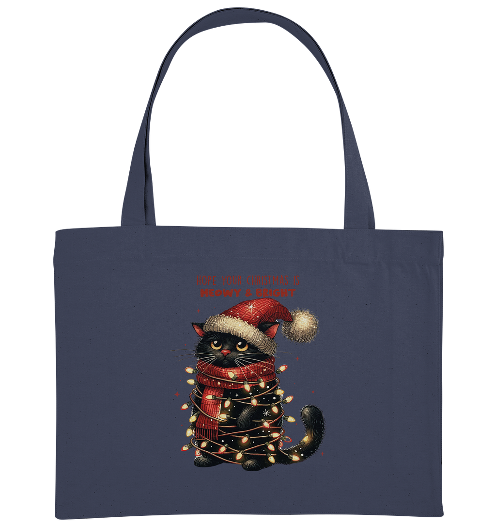 Weihnachts Katze Christmas is Moewy - Organic Shopping-Bag