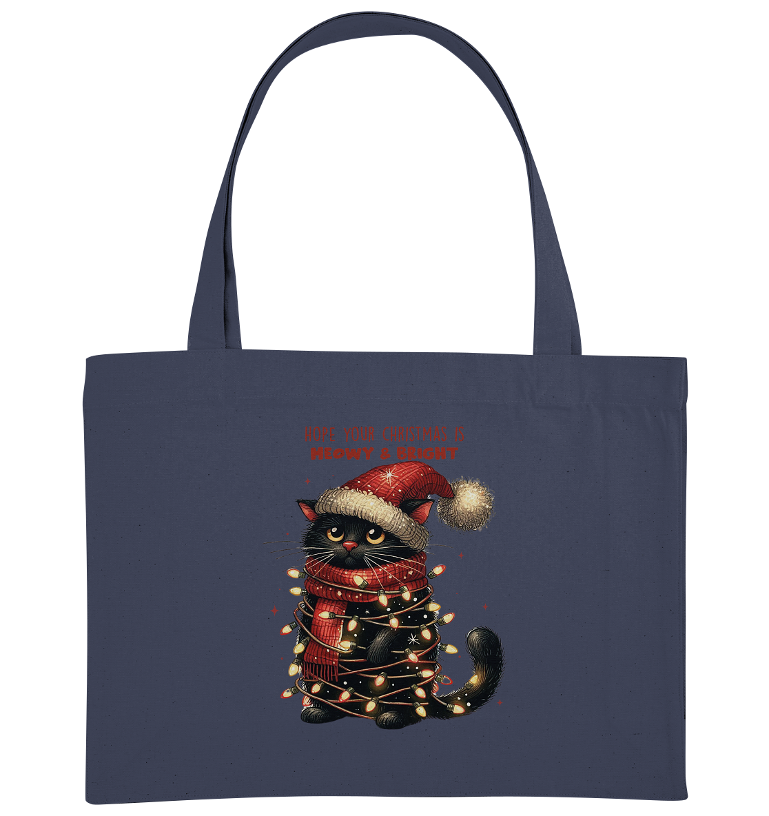 Weihnachts Katze Christmas is Moewy - Organic Shopping-Bag