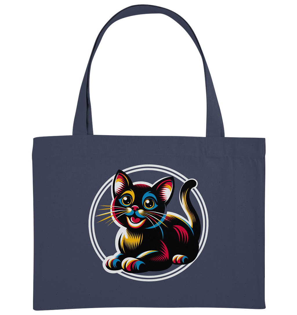 Kätzchen Pop Art - personalisierbar - Organic Shopping-Bag