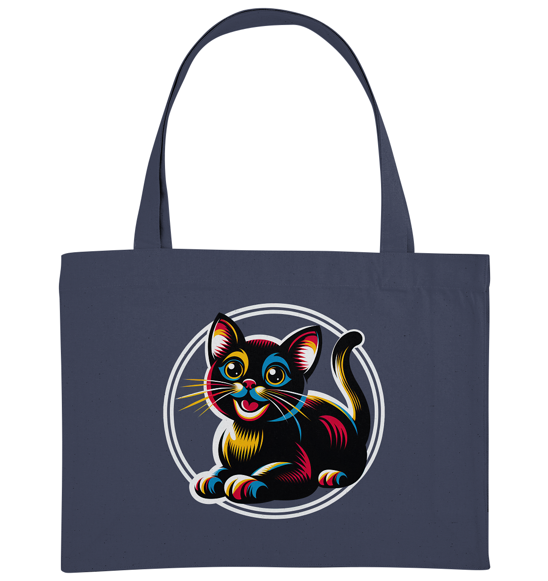 Kätzchen Pop Art - personalisierbar - Organic Shopping-Bag