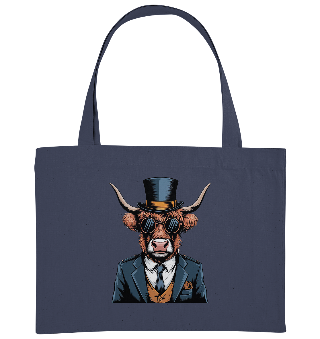 Highland Cow Steampunk - Organic Shopping-Bag