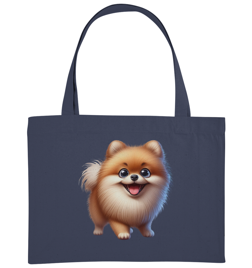 Pomeranien Cartoon - personalisierbar - Organic Shopping-Bag